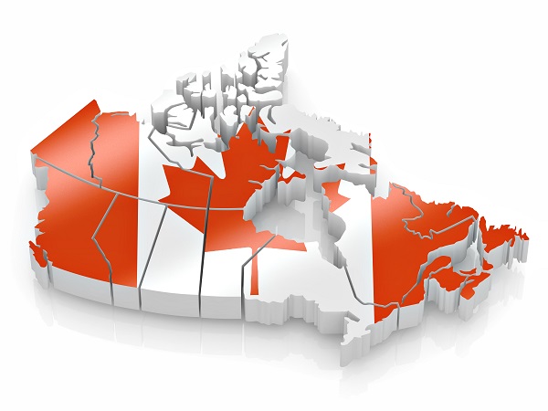 Map of Canada with FleetTraks GPS Tracking